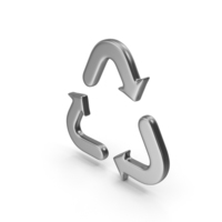 Silver Recycle Symbol PNG & PSD Images