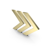 Gold Arrow Symbol PNG & PSD Images