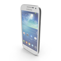Samsung Galaxy S4 Mini White Frost I9190 & I9192 PNG & PSD Images