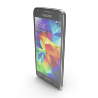 Samsung Galaxy S5 Mini Charcoal Black PNG & PSD Images