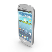 Samsung I8190 Galaxy S3 Mini White PNG & PSD Images