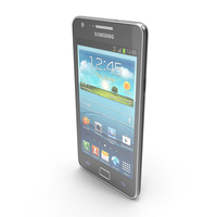 Samsung I9105 Galaxy S II Plus Black PNG & PSD Images