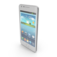Samsung Galaxy S II Plus White PNG & PSD Images