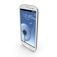 Samsung I9300 Galaxy S3 Marble White PNG & PSD Images