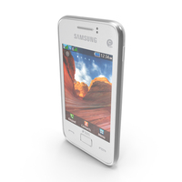Samsung Star 3 Duos S5222 White PNG & PSD Images