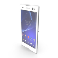 Sony Xperia C3 & C3 Dual White PNG & PSD Images