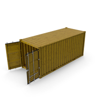 ISO 20 FT Rusty Container PNG & PSD Images
