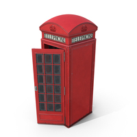 British Red Telephone Box PNG & PSD Images