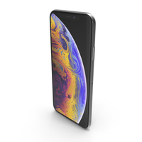 Apple iPhone XS Max Silver PNG & PSD Images