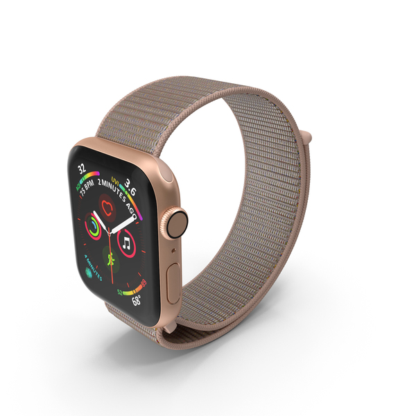 Apple Watch Series 4 Gold PNG & PSD Images