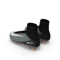 Black Nike Mercurial Veloce Football Cleats PNG & PSD Images
