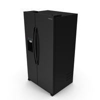 Black Samsung Counter Depth Refrigerator with Ice Maker PNG & PSD Images