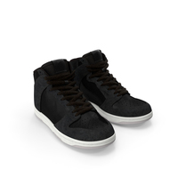 Black Skateboarding Shoes PNG & PSD Images