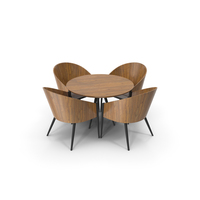 Modern Dining Table & Chair PNG & PSD Images