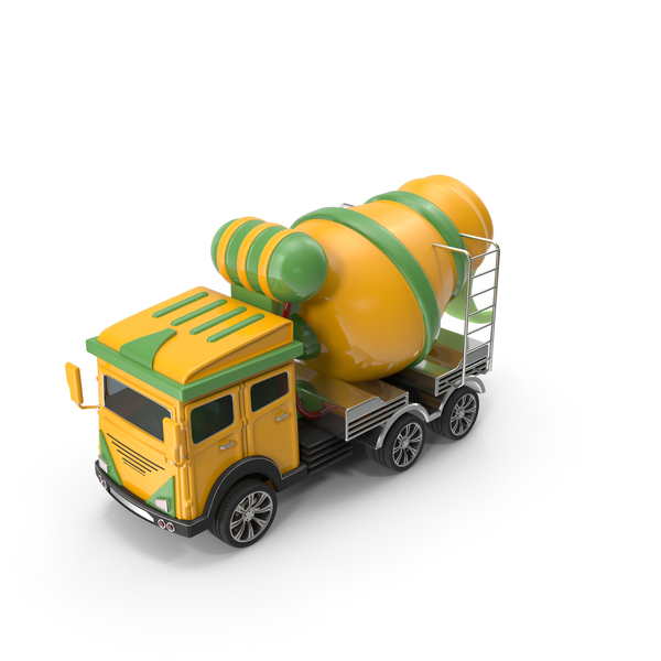 Cartoon Concrete Mixer Truck PNG & PSD Images