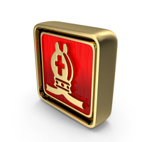 Bishop Icon Gold PNG & PSD Images