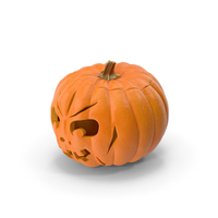 Jack O Lantern Pumpkin with Carved Face PNG & PSD Images