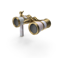 Classic Pearl Opera Glasses PNG & PSD Images