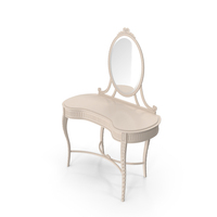 Carved Dressing Table PNG & PSD Images