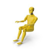 Crash Test Dummy Sitting Posture PNG & PSD Images