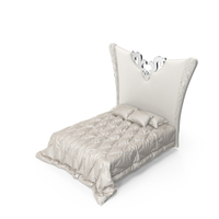 Elledue Luxury Art Deco Bed PNG & PSD Images