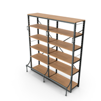 French Library Double Shelving PNG & PSD Images