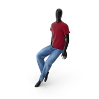 Male Mannequin In Tshirt & Jeans PNG & PSD Images