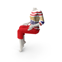 Sitting Mannequin PNG & PSD Images