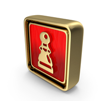 Pawn Icon Gold PNG & PSD Images