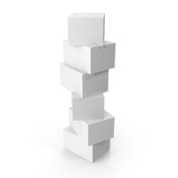 Stack of White Boxes PNG & PSD Images