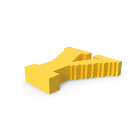 Stylised Cartoon Voxel Pixel Art Letter Y on Ground PNG & PSD Images