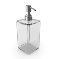 Empty Dispenser with Stainless Metal Pump PNG & PSD Images