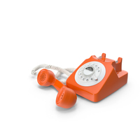 Fashioned Rotary Dial Phone PNG & PSD Images