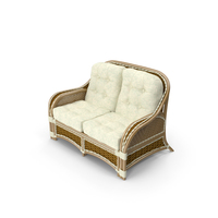 Albany Rattan Sofa 2-Seat PNG & PSD Images