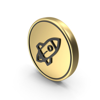 Rocket Coin Logo Icon PNG & PSD Images