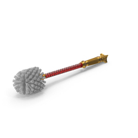 Luxury Golden Toilet Brush PNG & PSD Images