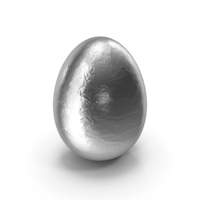 Egg Easter In Silver Foil PNG & PSD Images