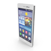 Huawei Ascend P7 White PNG & PSD Images