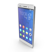 Huawei Honor 7 Silver PNG & PSD Images