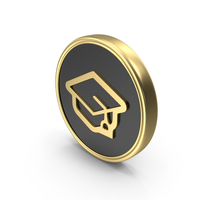 Graduation Cap Coin Logo Icon PNG & PSD Images