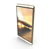 Huawei MediaPad M2 Gold PNG & PSD Images