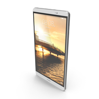 Huawei MediaPad M2 Silver PNG & PSD Images