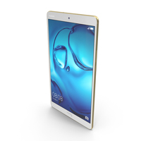 Huawei MediaPad M3 Gold PNG & PSD Images