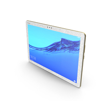 Huawei MediaPad M5 Lite 10 With Stylus Gold PNG & PSD Images