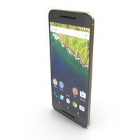 Huawei Nexus 6P Gold PNG & PSD Images