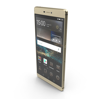 Huawei P8 Gold PNG & PSD Images