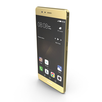 Huawei P9 Haze Gold with SD/SIM Card Tray PNG & PSD Images