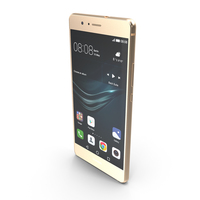 Huawei P9 Lite Gold with SD/SIM Card Tray PNG & PSD Images