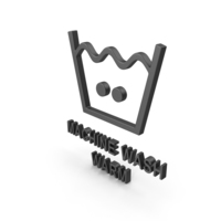 Textile Care Symbol Machine Wash Warm PNG & PSD Images