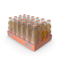 24 Fanta Glass Bottle Case PNG & PSD Images